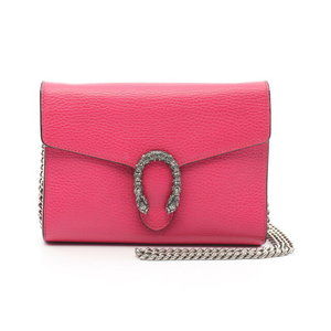Gucci Dionysus Shoulder Bag Leather Pink